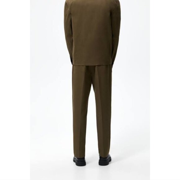 Zara Pleated Trousers Straight Leg